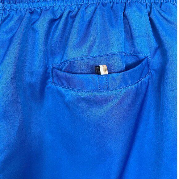 BOSS by Hugo Boss Men's Quick-Drying Large Contrast Logo Swim Shorts Blue Size L - Picture 5 of 6